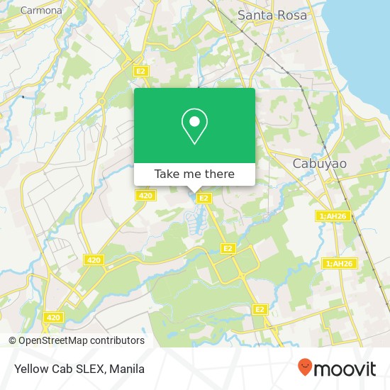 Yellow Cab SLEX map