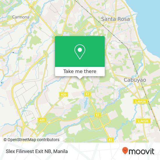 Slex Filinvest Exit NB map