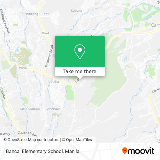 Bancal Elementary School map