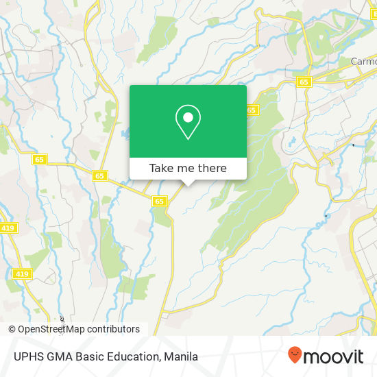 UPHS GMA Basic Education map