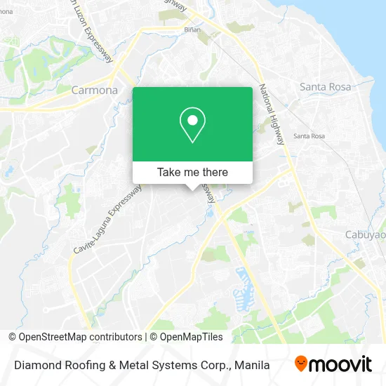 Diamond Roofing & Metal Systems Corp. map