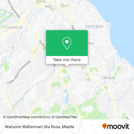 Watsons Waltermart Sta Rosa map