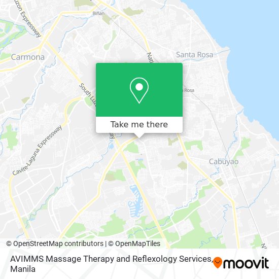 AVIMMS Massage Therapy and Reflexology Services map