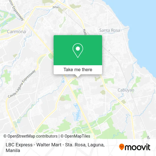 LBC Express - Walter Mart - Sta. Rosa, Laguna map