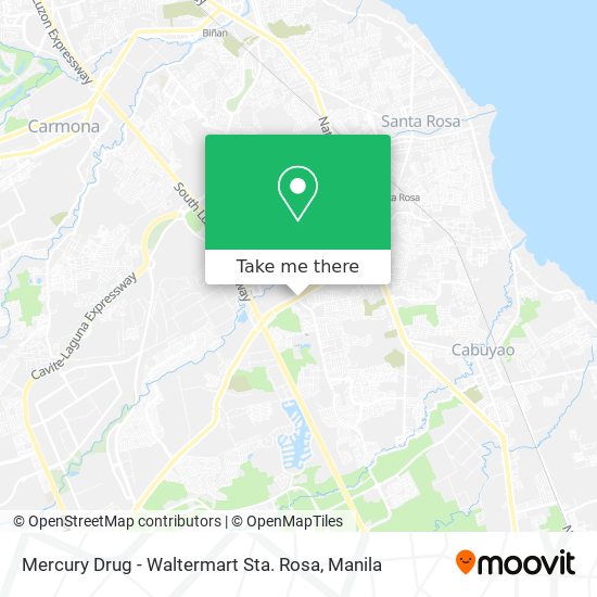 Mercury Drug - Waltermart Sta. Rosa map