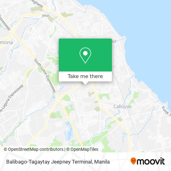 Balibago-Tagaytay Jeepney Terminal map