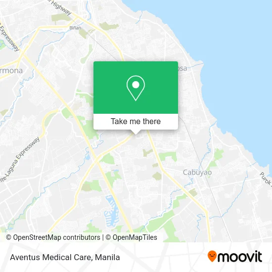 Aventus Medical Care map