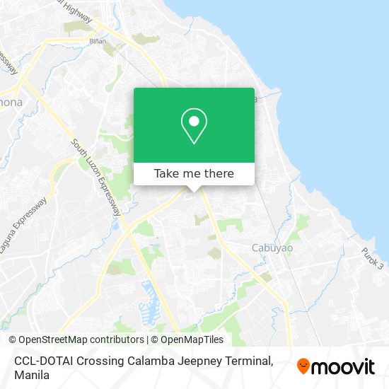 CCL-DOTAI Crossing Calamba Jeepney Terminal map