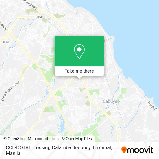 CCL-DOTAI Crossing Calamba Jeepney Terminal map