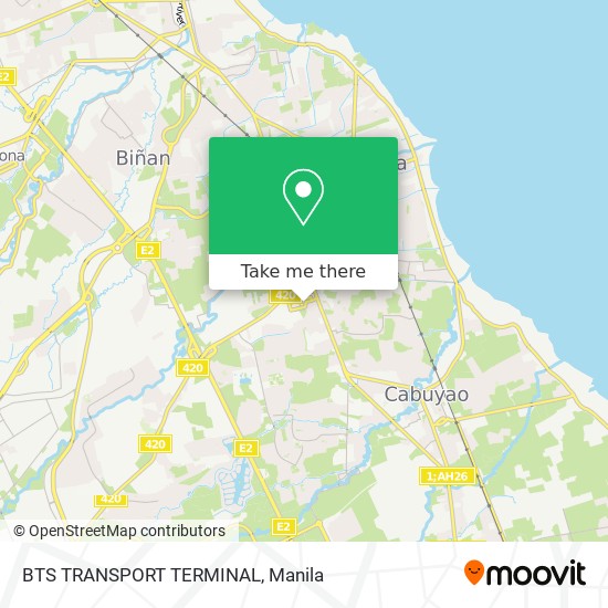 BTS TRANSPORT TERMINAL map