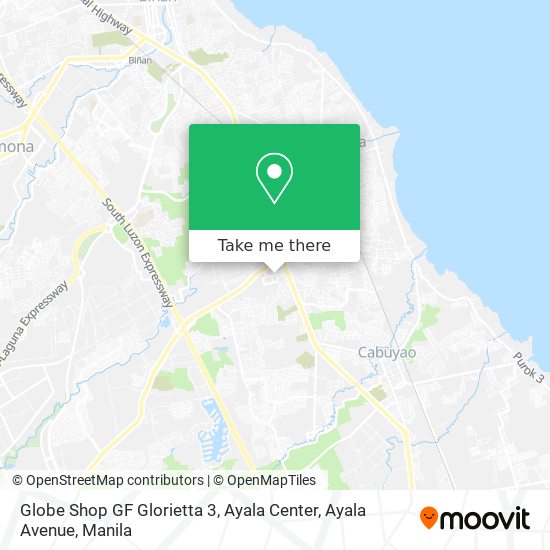 Globe Shop GF Glorietta 3, Ayala Center, Ayala Avenue map