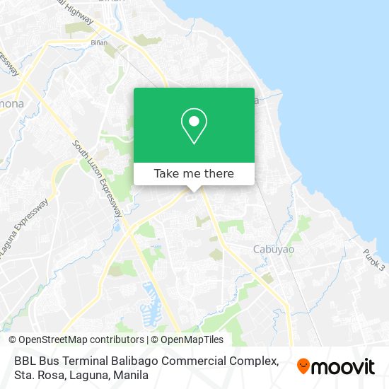 BBL Bus Terminal Balibago Commercial Complex, Sta. Rosa, Laguna map