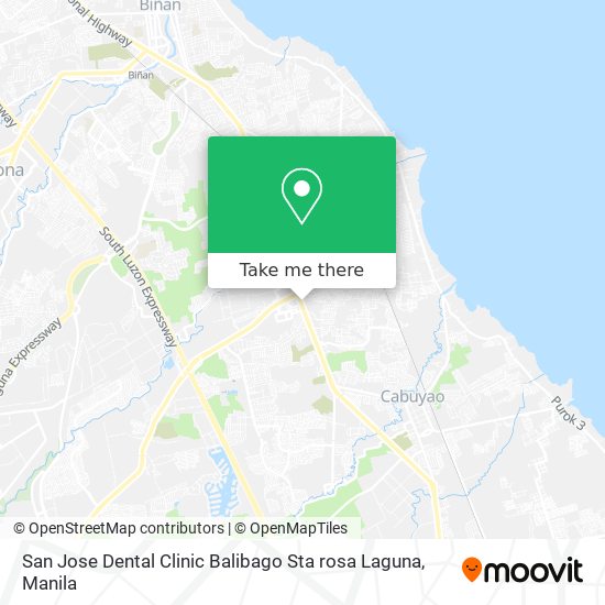 San Jose Dental Clinic Balibago Sta rosa Laguna map