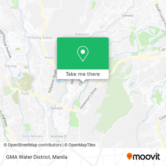 GMA Water District map