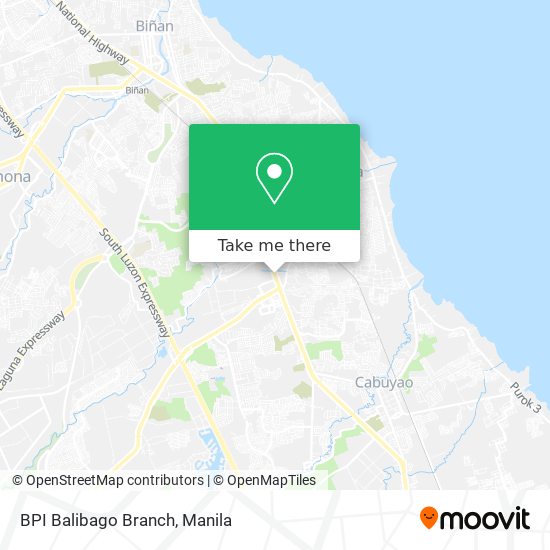 BPI Balibago Branch map