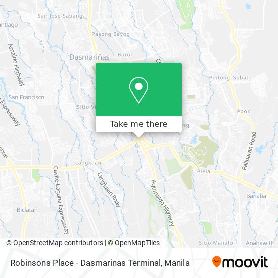 Robinsons Place - Dasmarinas Terminal map