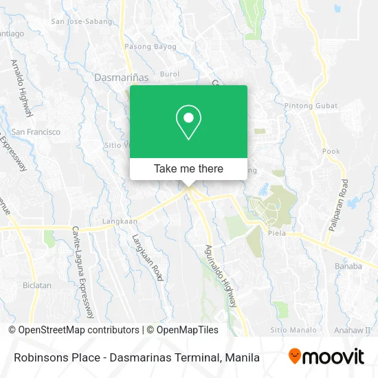 Robinsons Place - Dasmarinas Terminal map