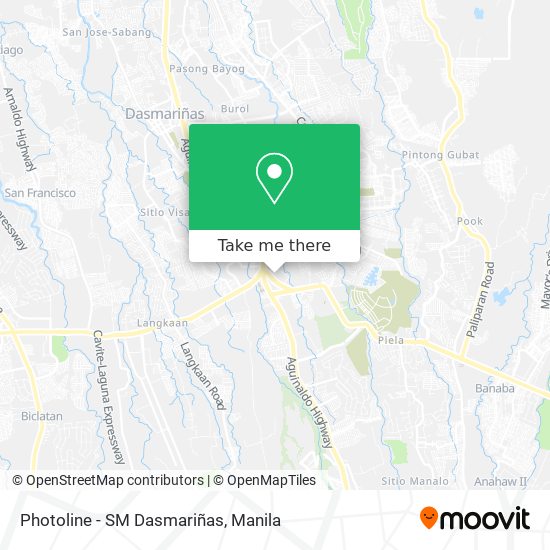 Photoline - SM Dasmariñas map