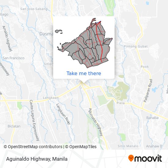 Aguinaldo Highway map