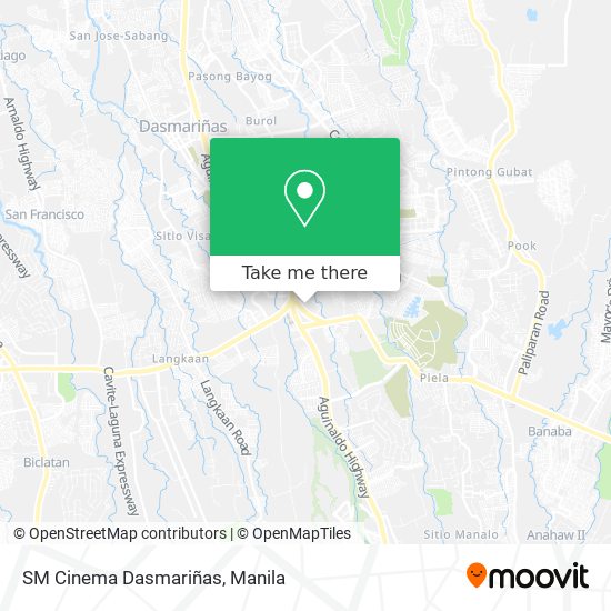 SM Cinema Dasmariñas map