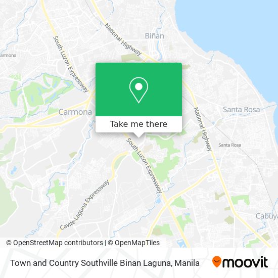 Town and Country Southville Binan Laguna map