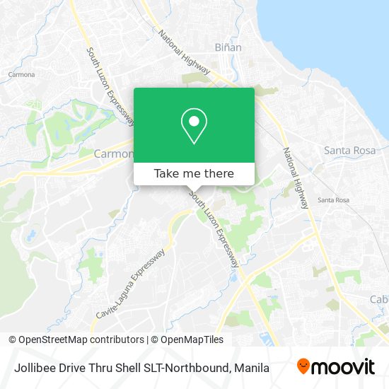 Jollibee Drive Thru Shell SLT-Northbound map