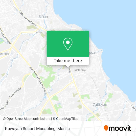 Kawayan Resort Macabling map
