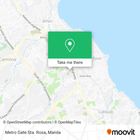 Metro Gate Sta. Rosa map