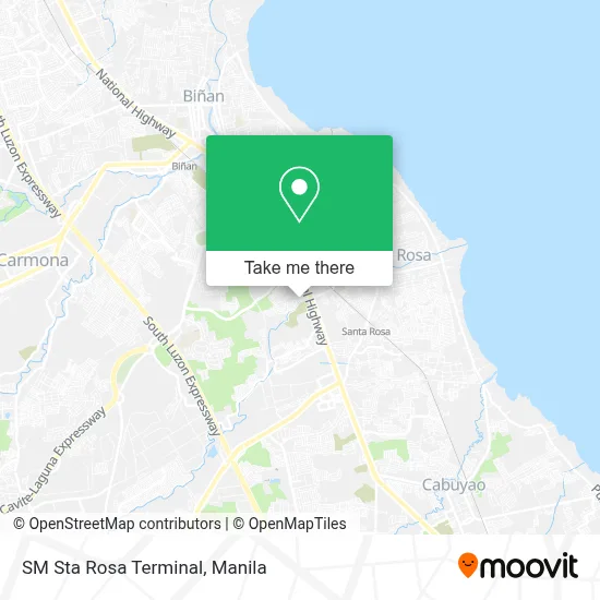 SM Sta Rosa Terminal map