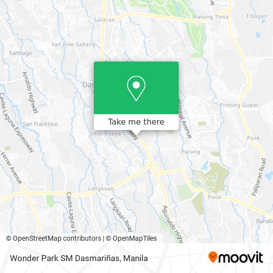 Wonder Park SM Dasmariñas map