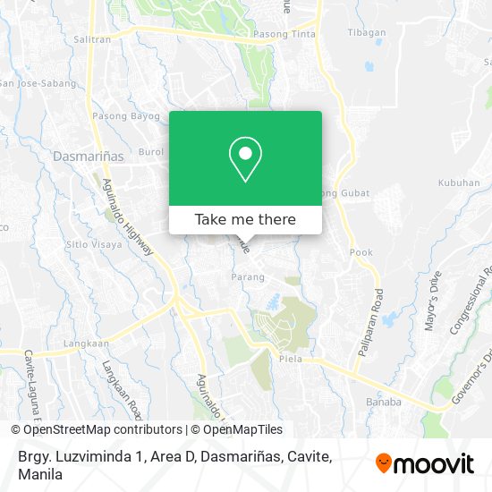 Brgy. Luzviminda 1, Area D, Dasmariñas, Cavite map