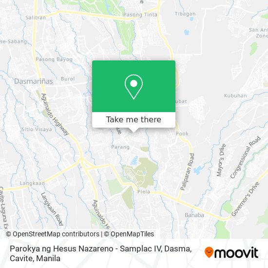 Parokya ng Hesus Nazareno - Samplac IV, Dasma, Cavite map