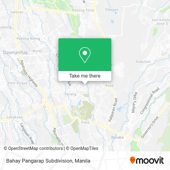 Bahay Pangarap Subdivision map