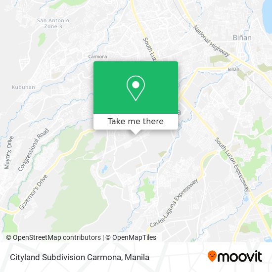 Cityland Subdivision Carmona map