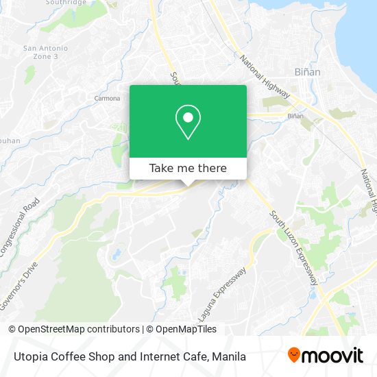 Utopia Coffee Shop and Internet Cafe map
