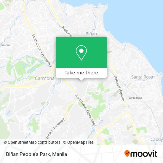 Biñan People's Park map