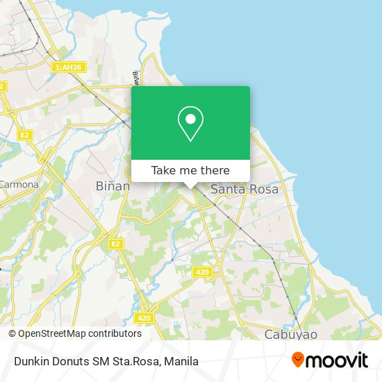 Dunkin Donuts SM Sta.Rosa map