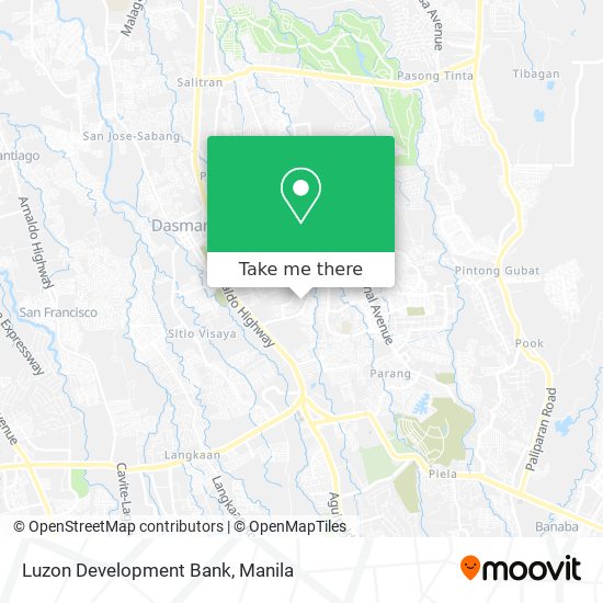 Luzon Development Bank map