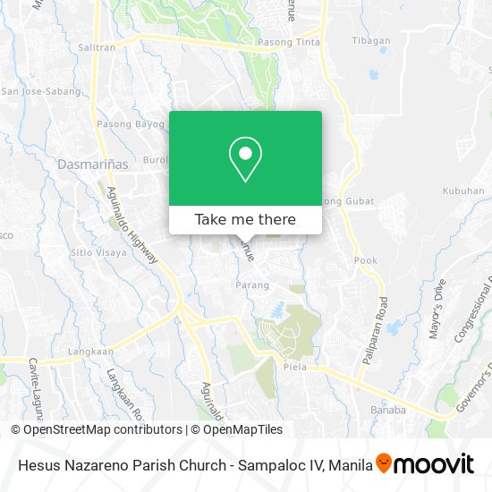Hesus Nazareno Parish Church - Sampaloc IV map