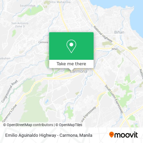 Emilio Aguinaldo Highway - Carmona map