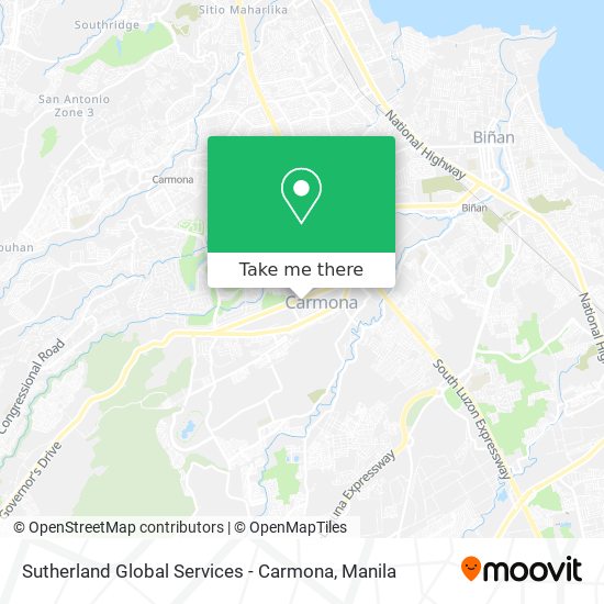 Sutherland Global Services - Carmona map