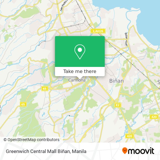 Greenwich Central Mall Biñan map