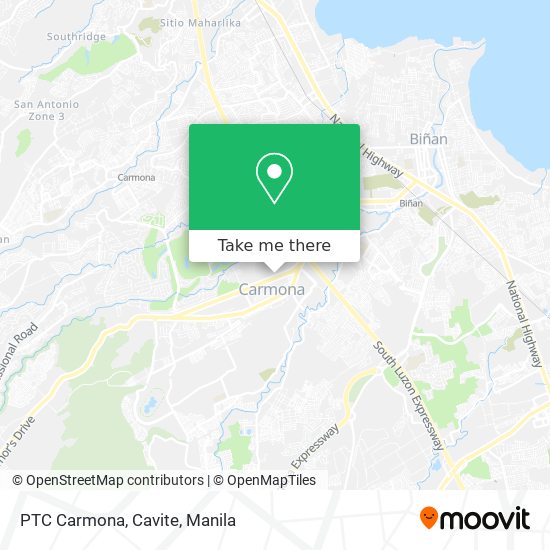 PTC Carmona, Cavite map