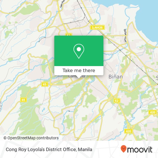 Cong Roy Loyola's District Office map