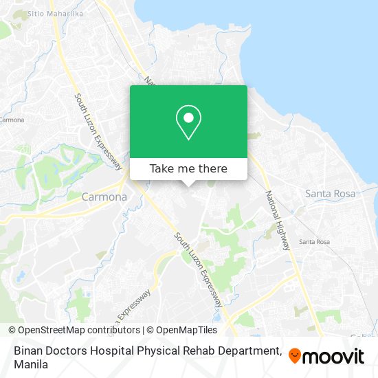 Binan Doctors Hospital Physical Rehab Department map