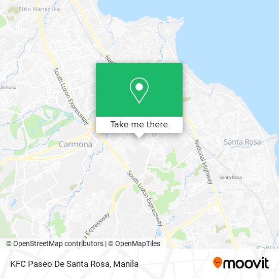 KFC Paseo De Santa Rosa map
