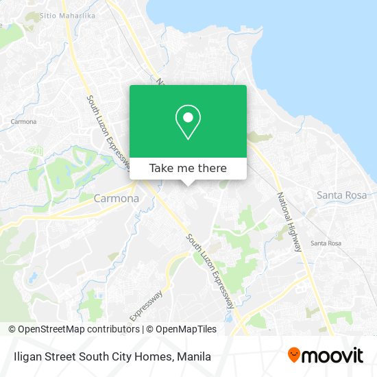 Iligan Street South City Homes map