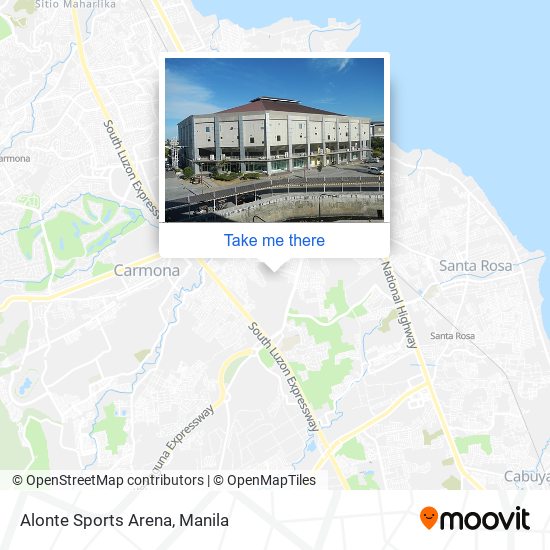 Alonte Sports Arena map