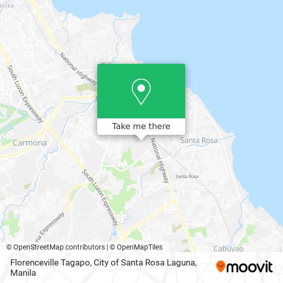 Florenceville Tagapo, City of Santa Rosa Laguna map