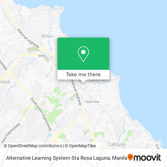 Alternative Learning System-Sta Rosa Laguna map